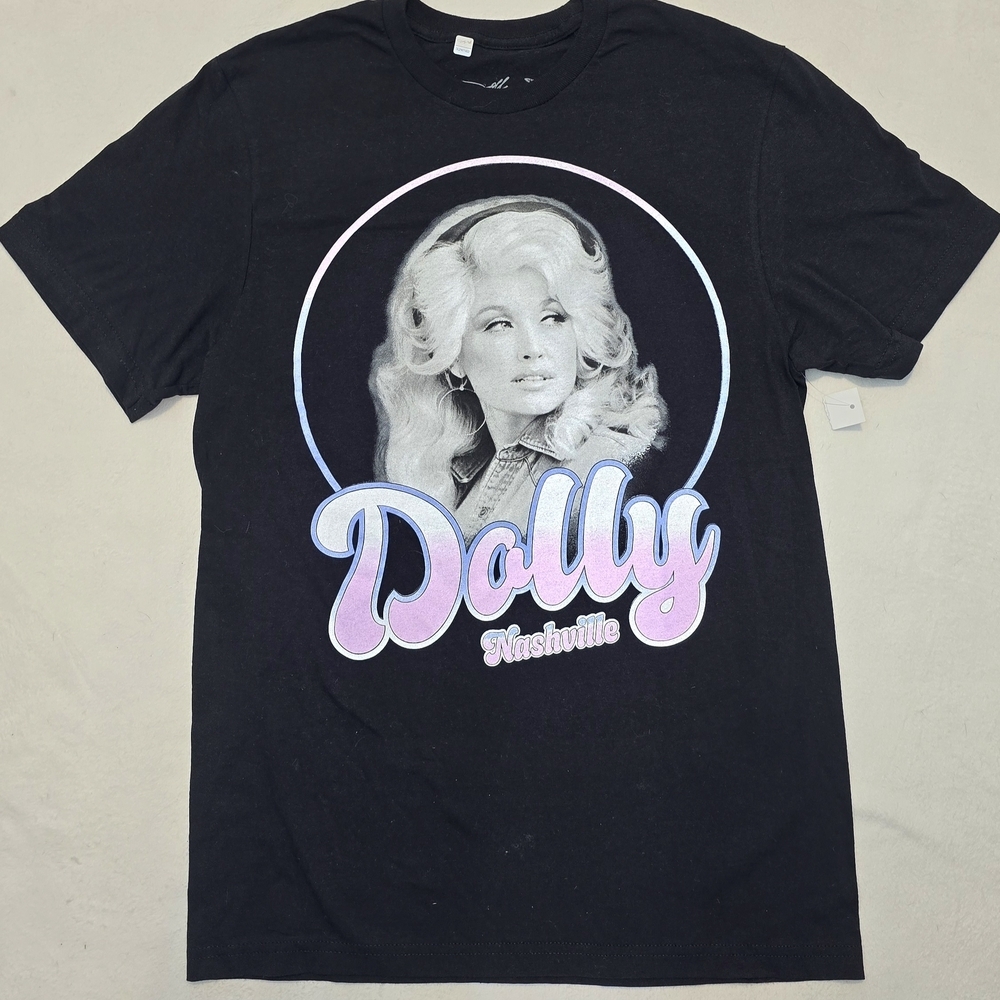 DOLLY PARTON NASHVILLE Dollywood Black T SHIRT Size Small Country Music NWT